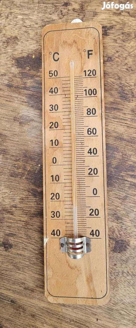 Retro fa fali hőmérő
