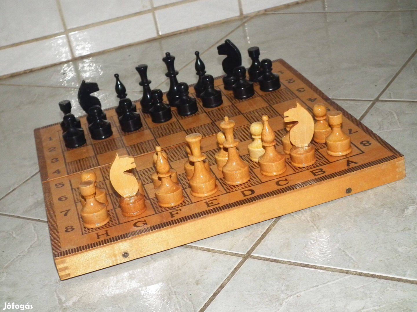 Retró fa sakk készlet nr.7