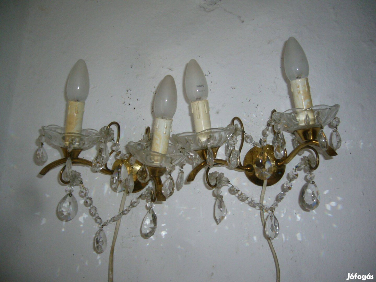 Retro fali lámpa 2 db