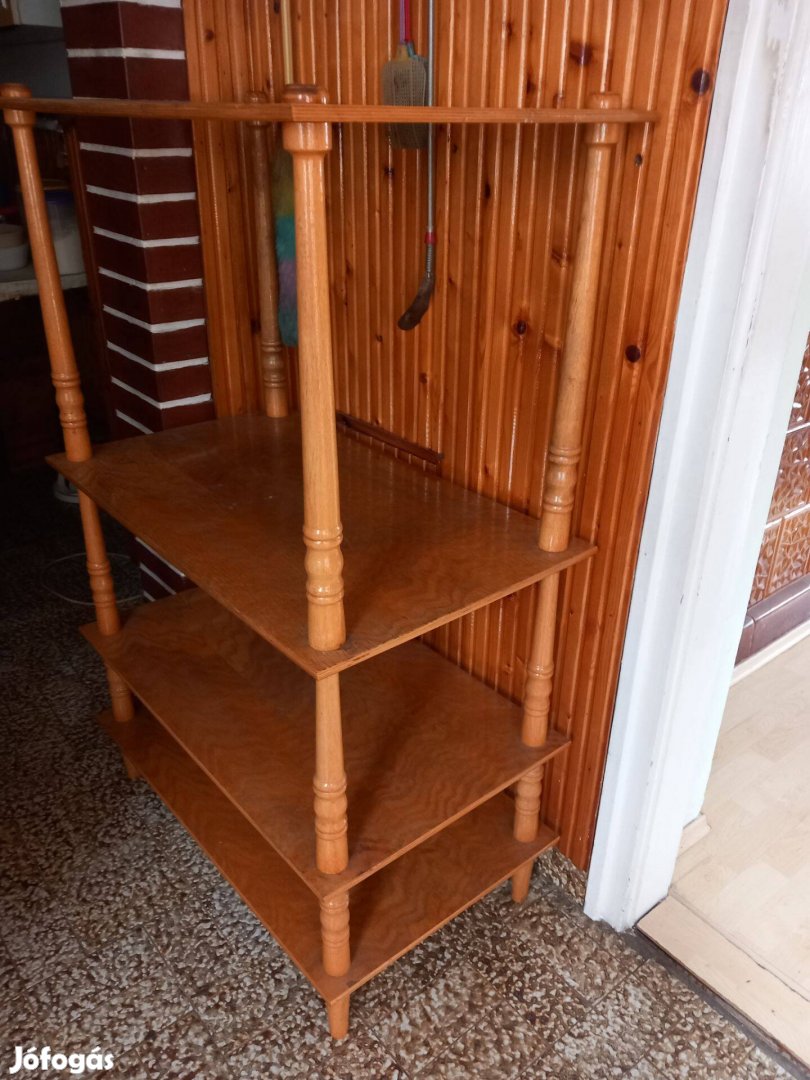 Retro faragott nagy polcrendszer 130x60cm