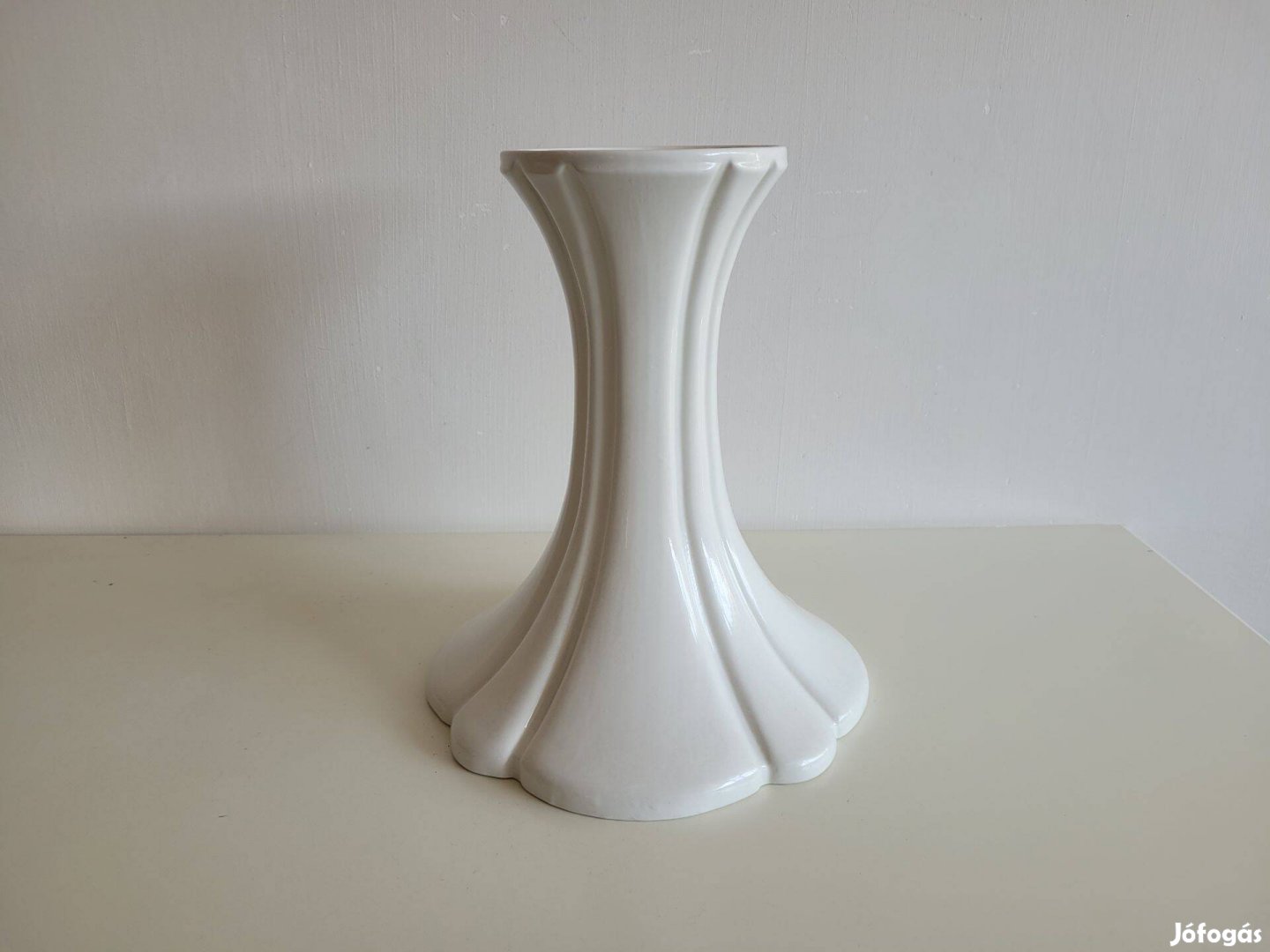 Retro fehér porcelán kaspó tartó virágállvány virágtartó állvány