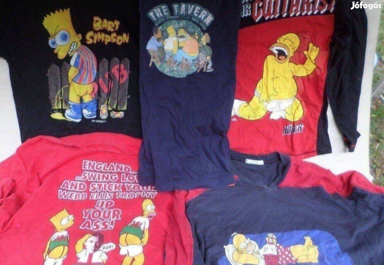 Retro férfi póló Simpson