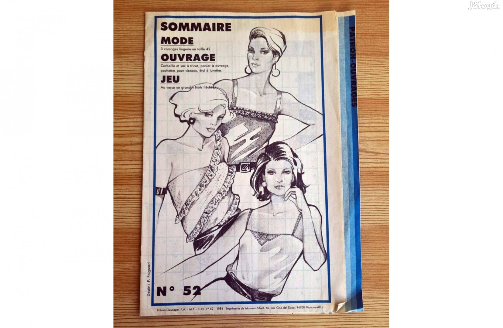 Retro francia szabásminta - 3 corsages lingerie - 3