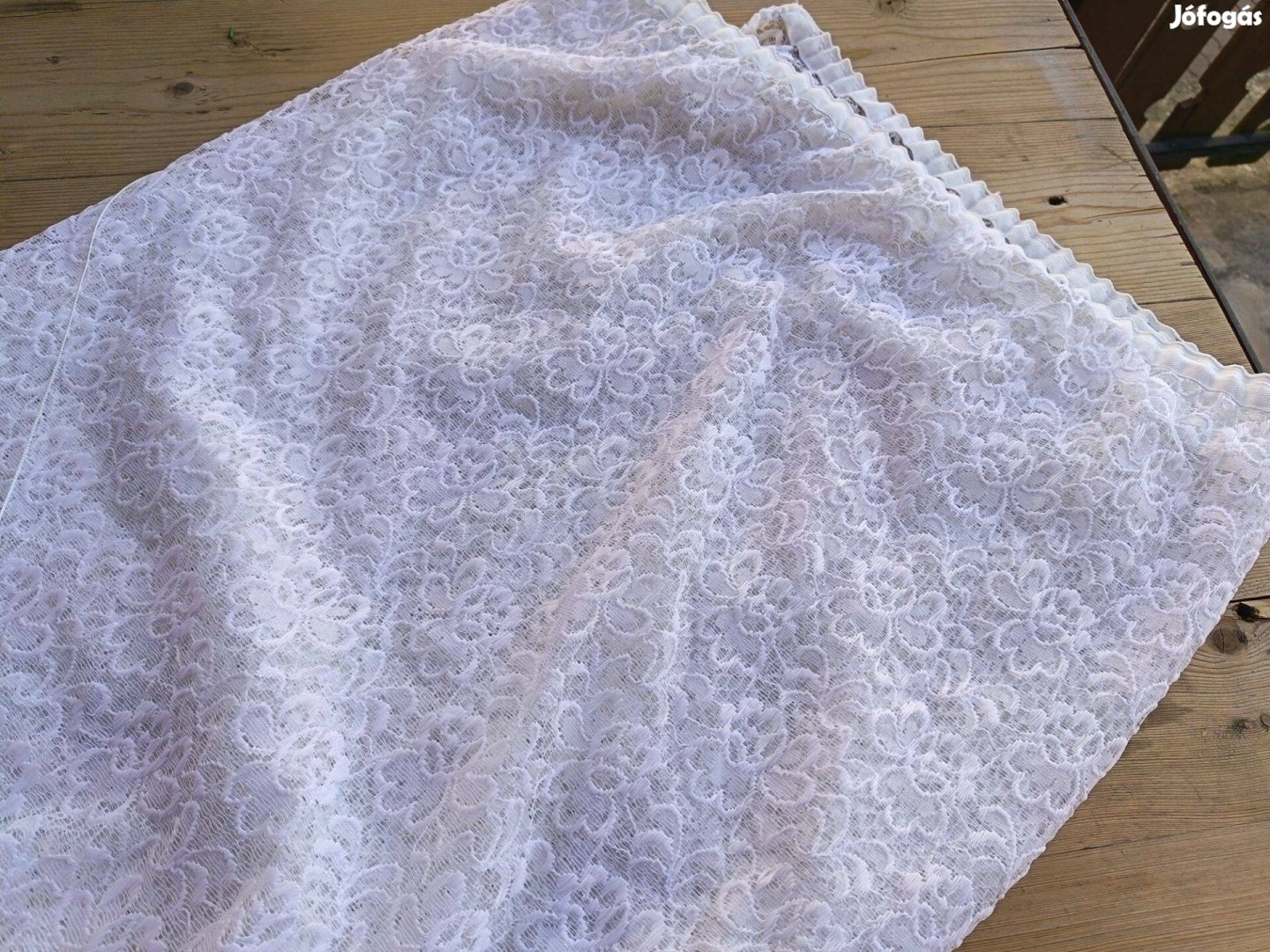 Retro függöny fehér 380 x 75