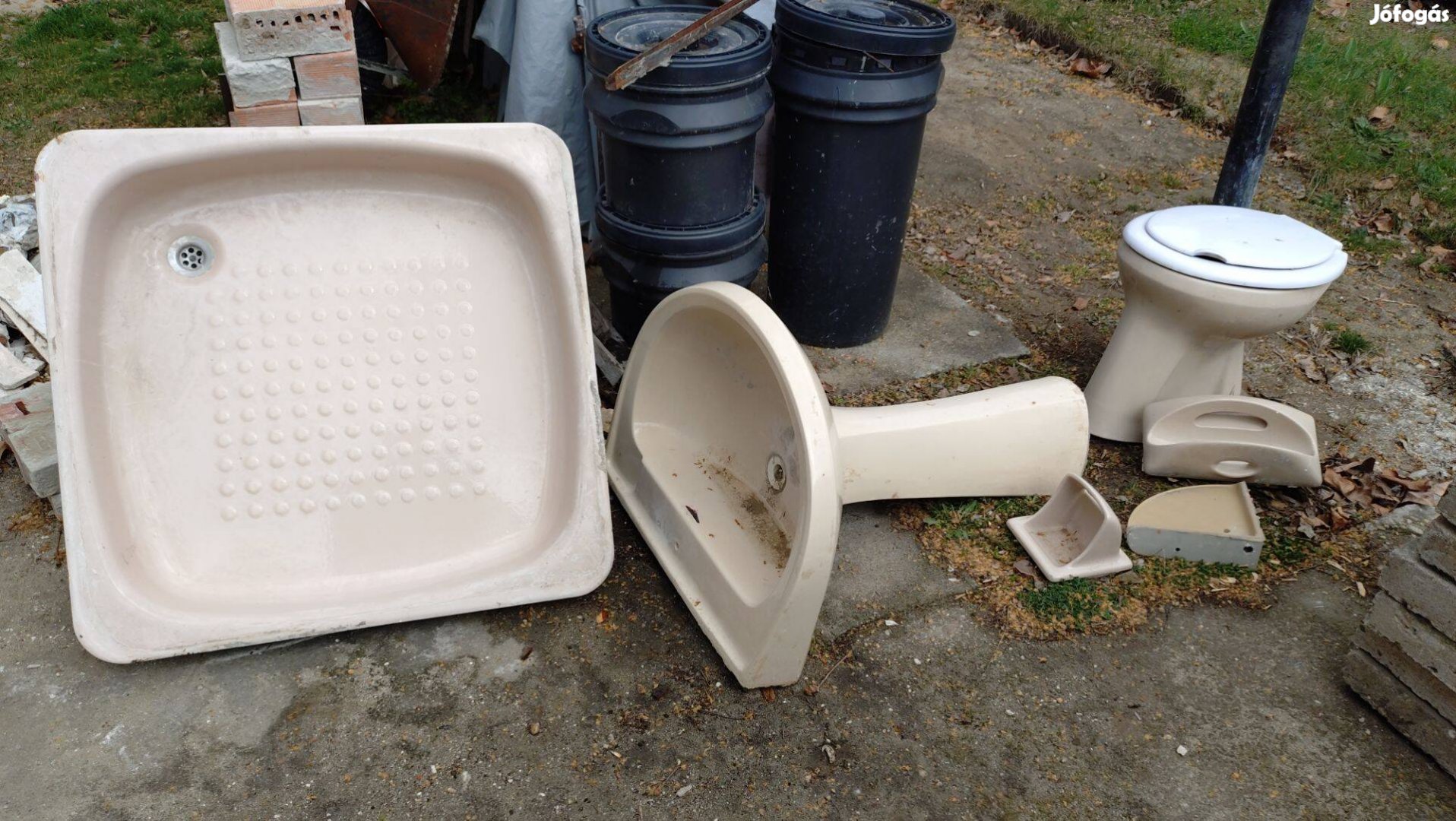 Retro fürdőszoba szett