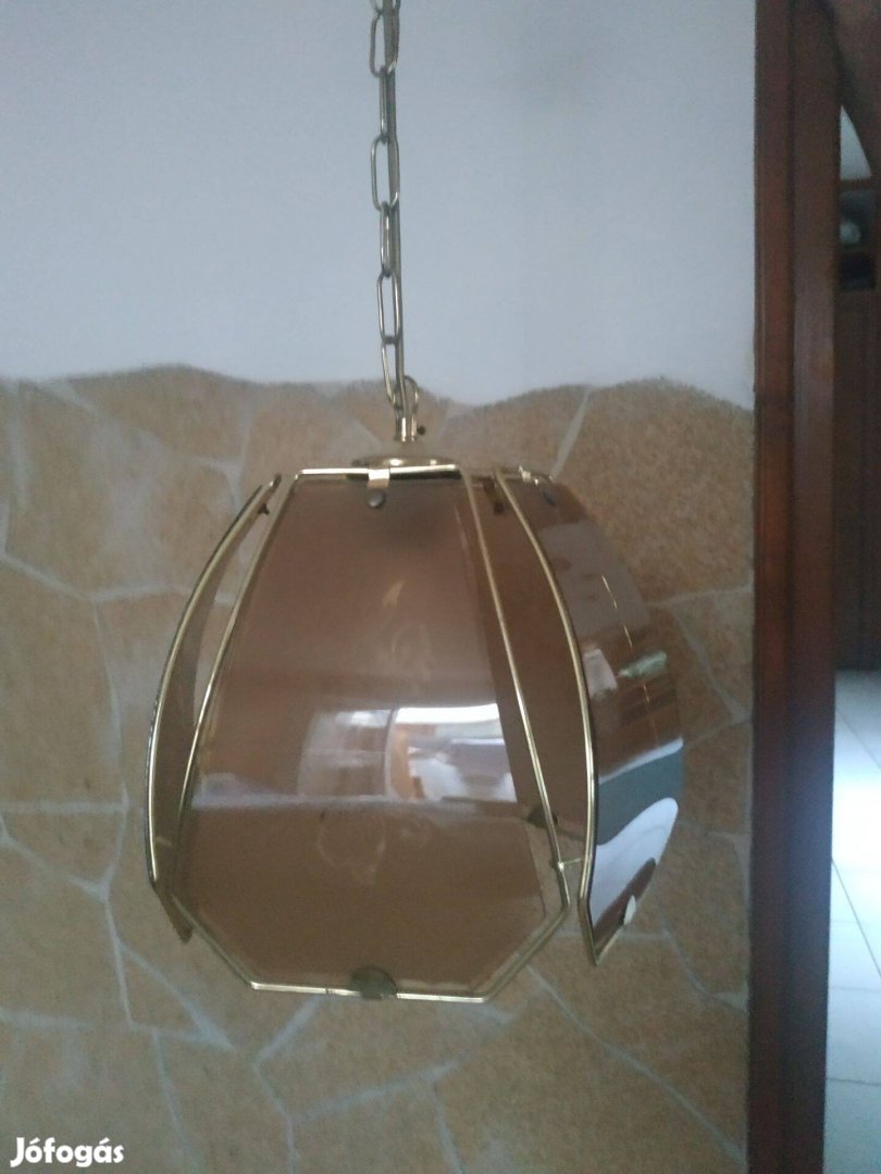 Retro füst színű üveg csillár