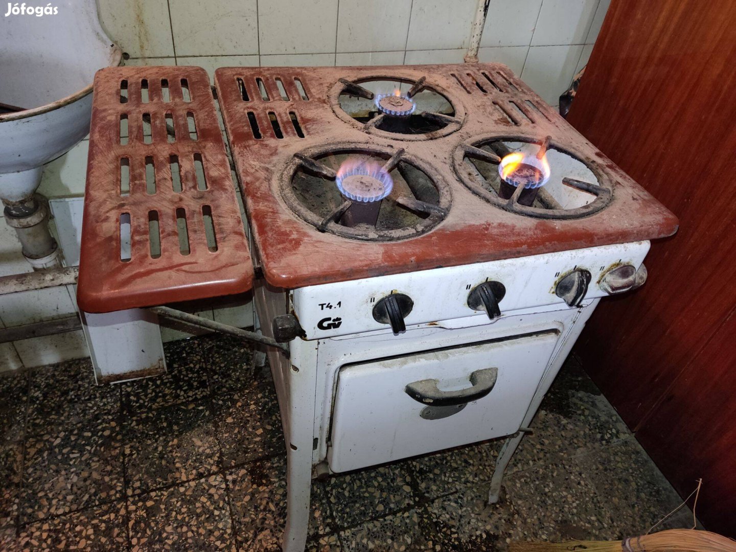 Retro gáztűzhely