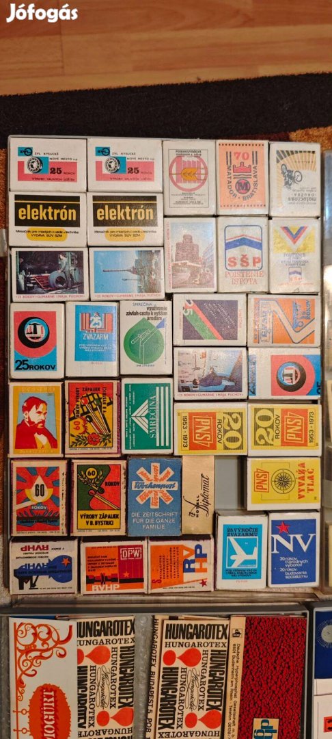 Retro gyufásdoboz és gyufacímke gyűjtemény komplett