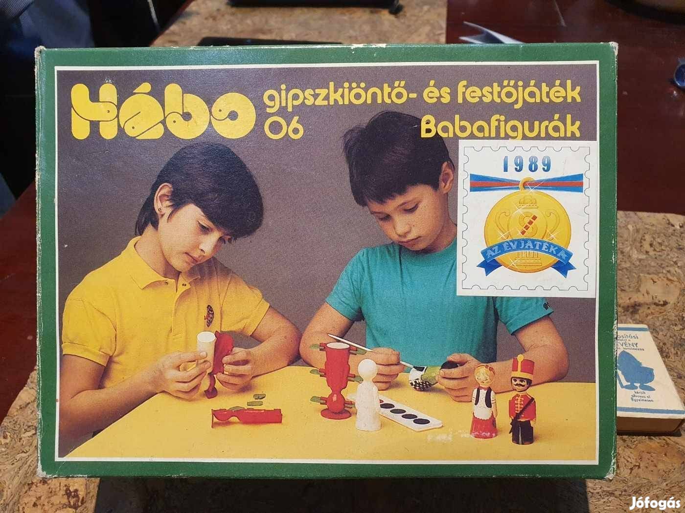 Retro hébo gipszkiöntő társasjáték új szocreál kádár skála trafikárú