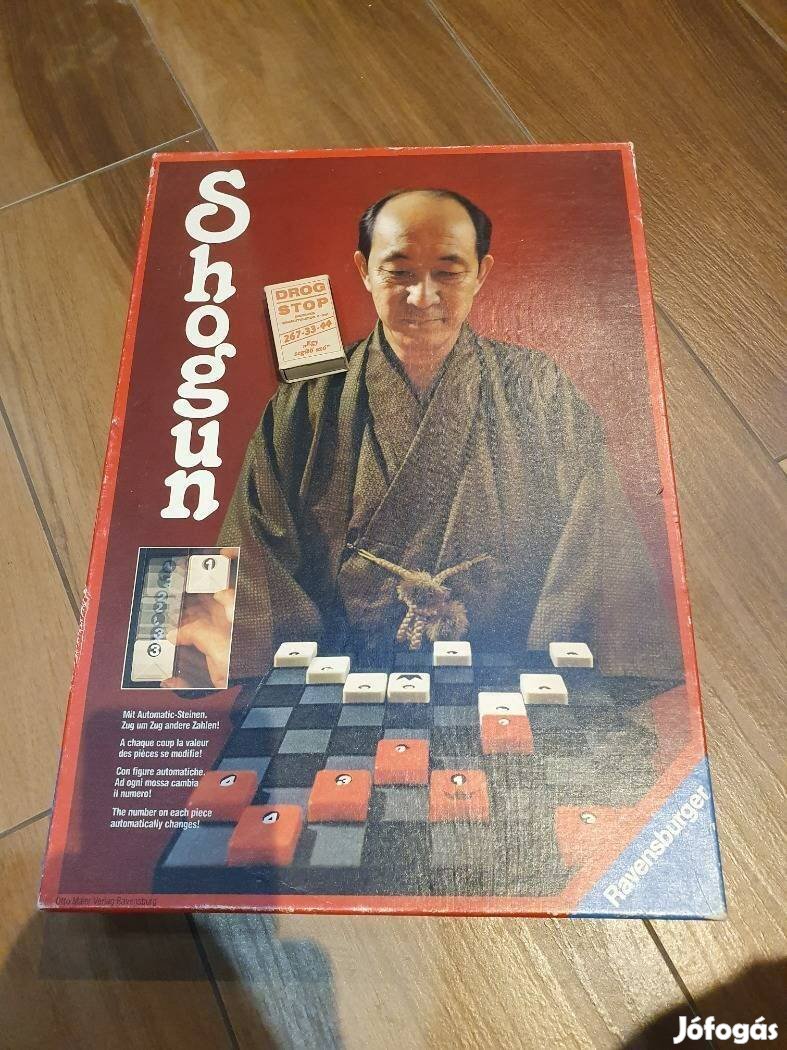 Retro hiánytalan Shogun szórakoztató stratégiai társasjáték
