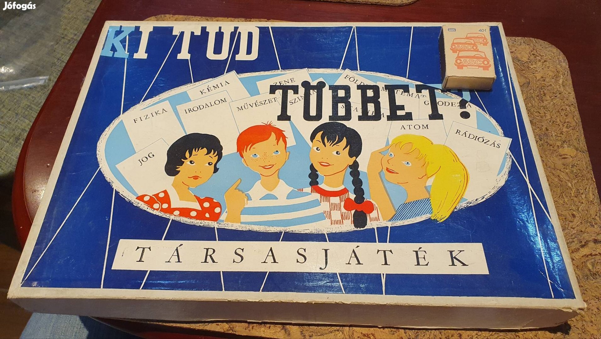 Retro hiánytalan ki tud többet oktató társasjáték szocreál kádár