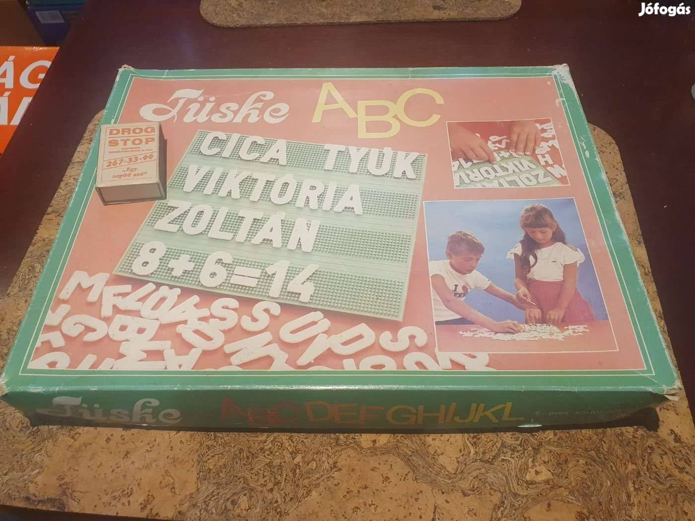 Retro hiánytalan tüske abc társasjáték szocreál minerva triál