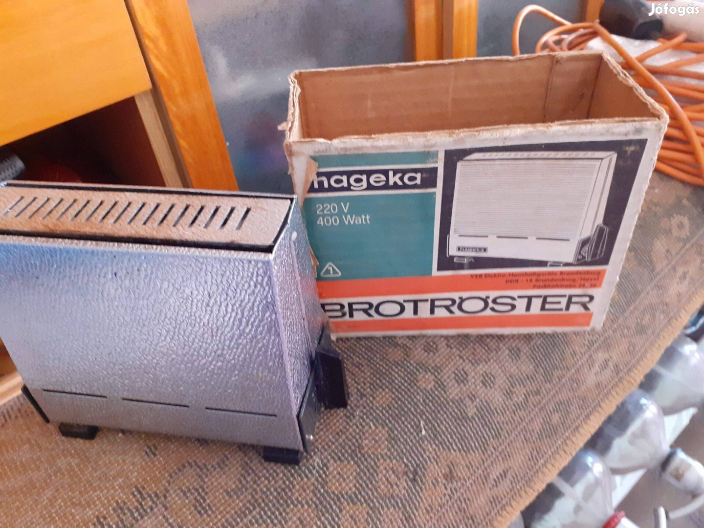 Retro hibátlan elektromos kenyérpirító DDR