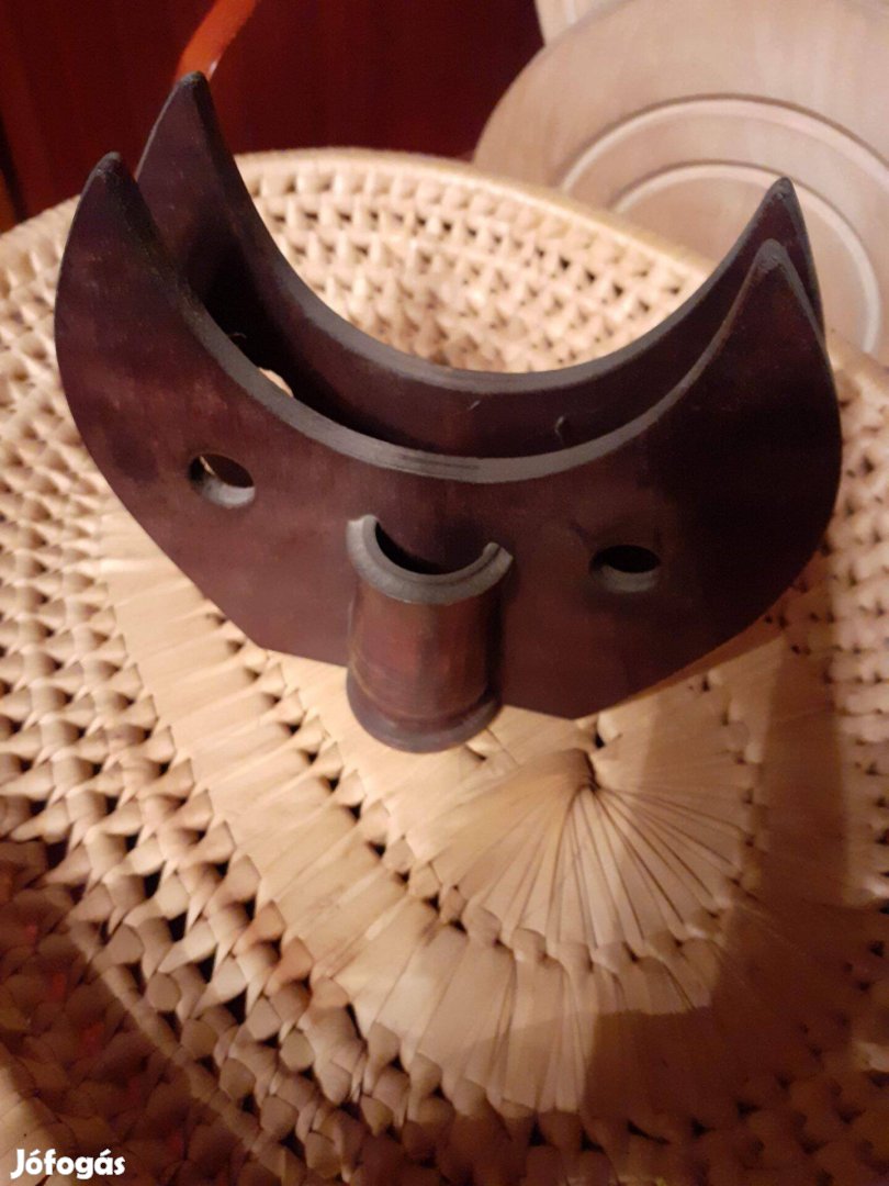 Retro hibátlan marhabőr szalvéta tartó és fogvájó tartó