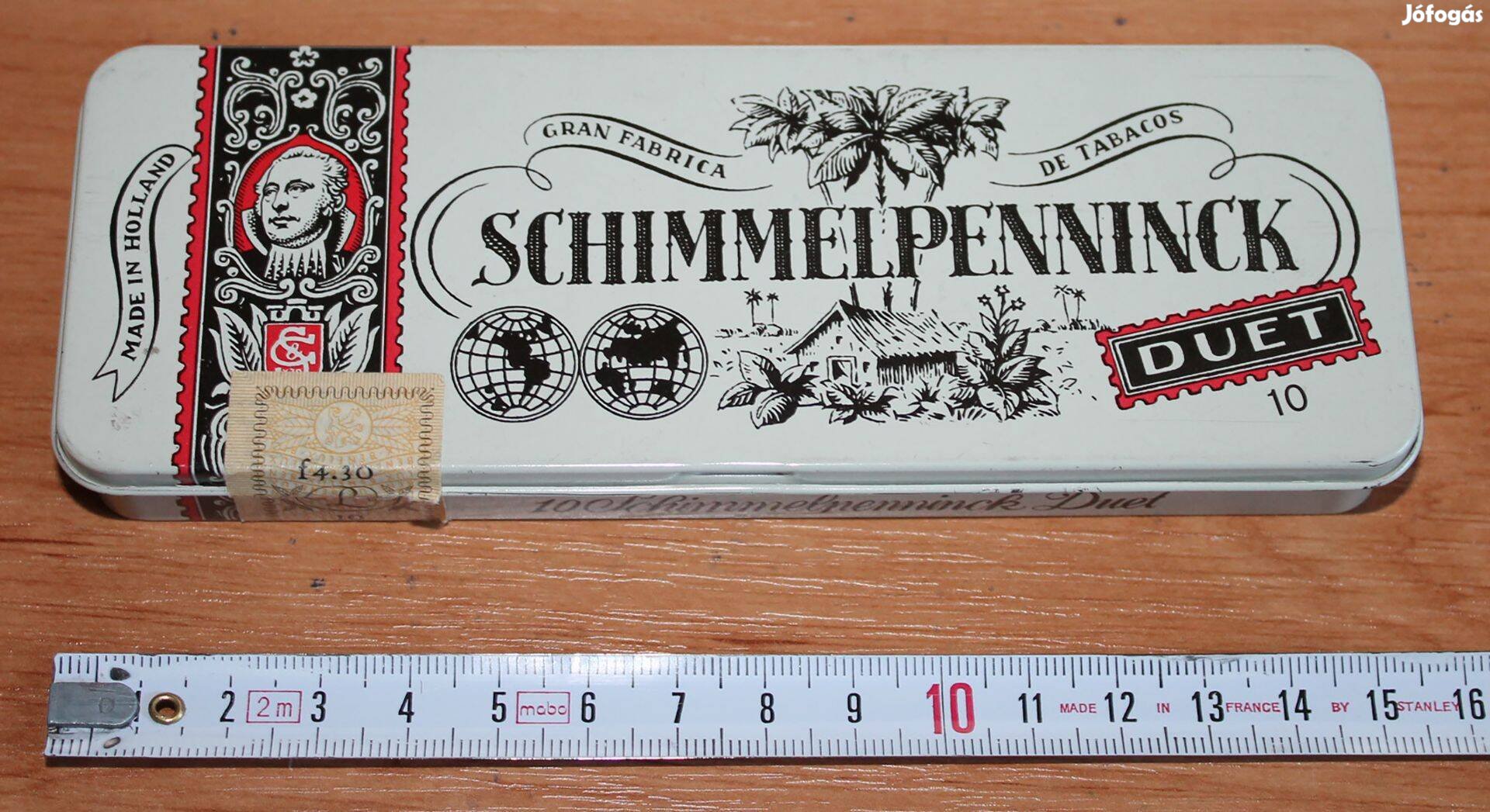 Retro holland Schimmelpenninck Duet fém doboz fémdoboz bádog