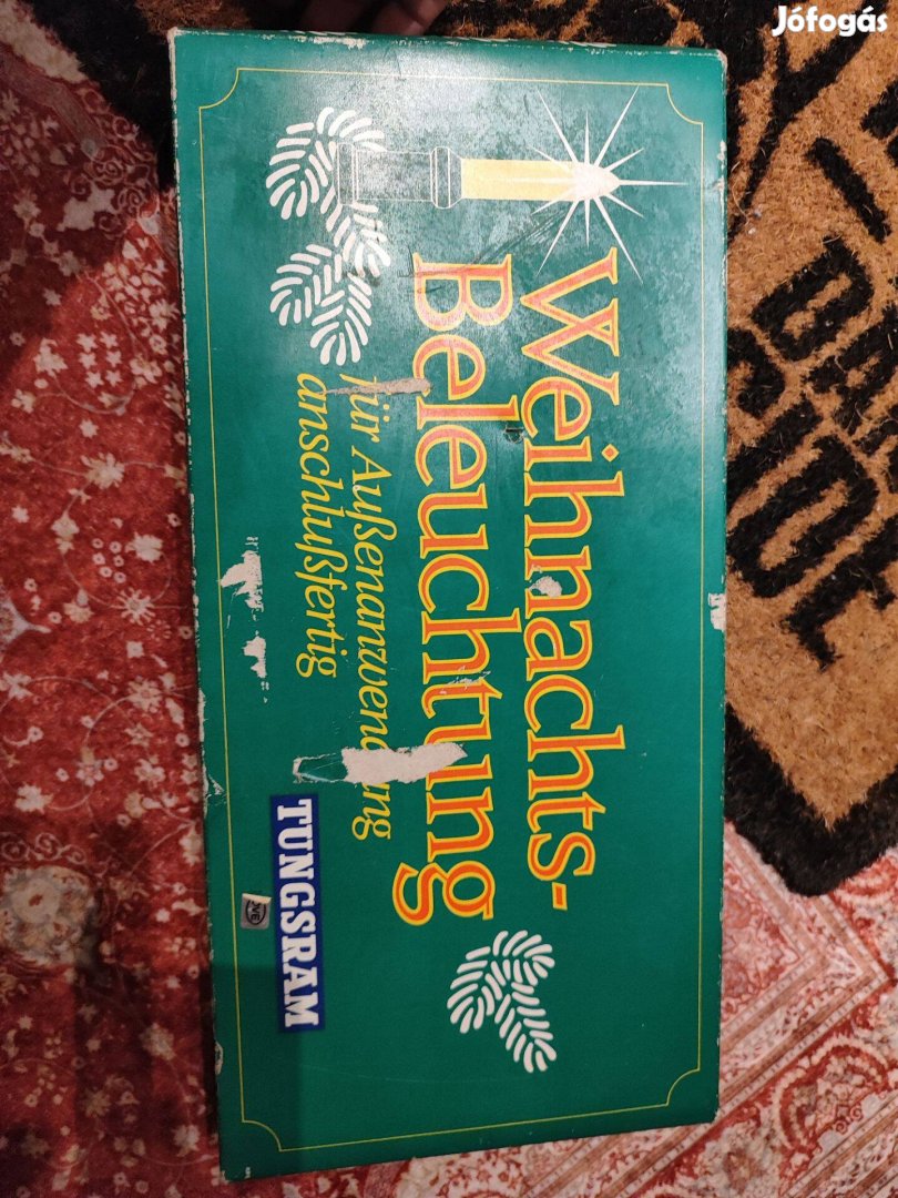 Retró izzósor dobozos tungsram pótizzóval