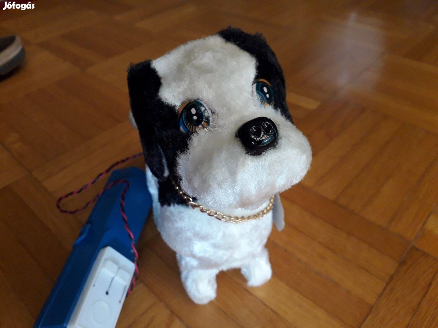 Retro játék, sétáló kutya, ugató, elemes, távirányítós