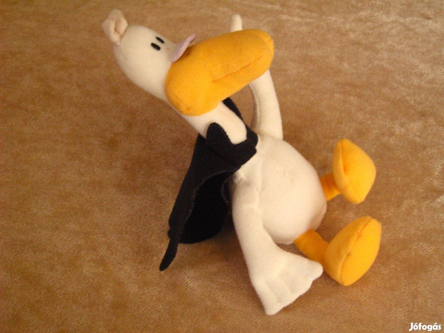 Retró játékfigura, plüssfigura, Donald kacsa mesefigura, 20 cm