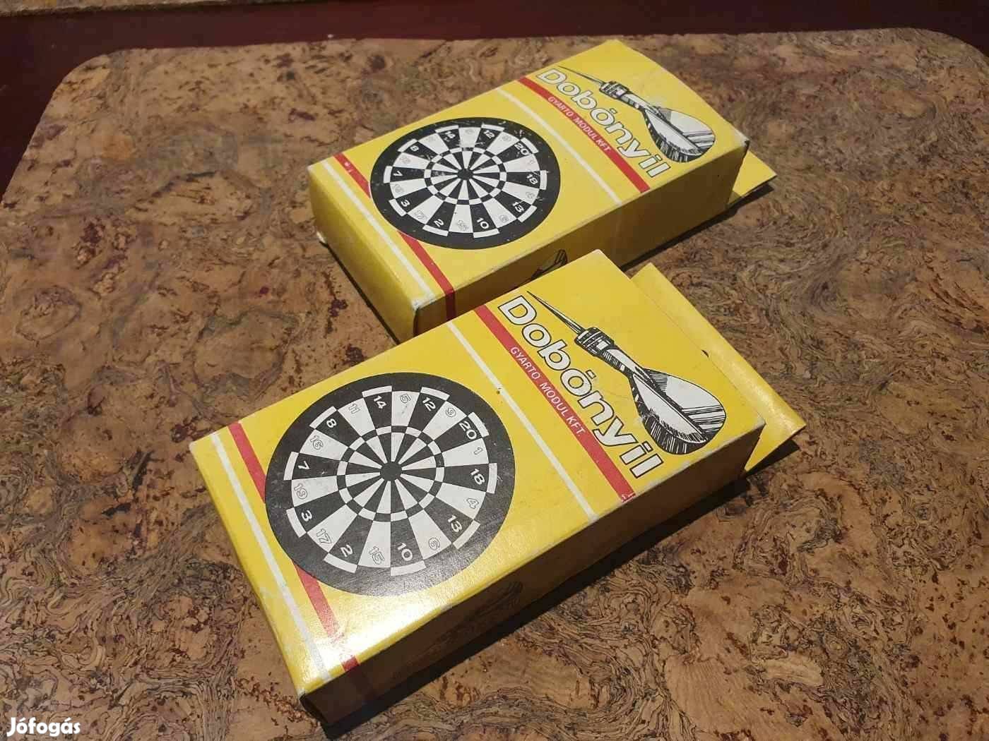 Retro játszatlan darts dobónyíl társasjáték szocreál kádár trafikárú