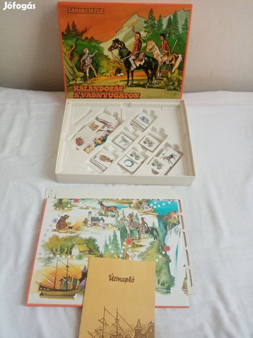 Retro kalandozás a vadnyugaton társasjáték