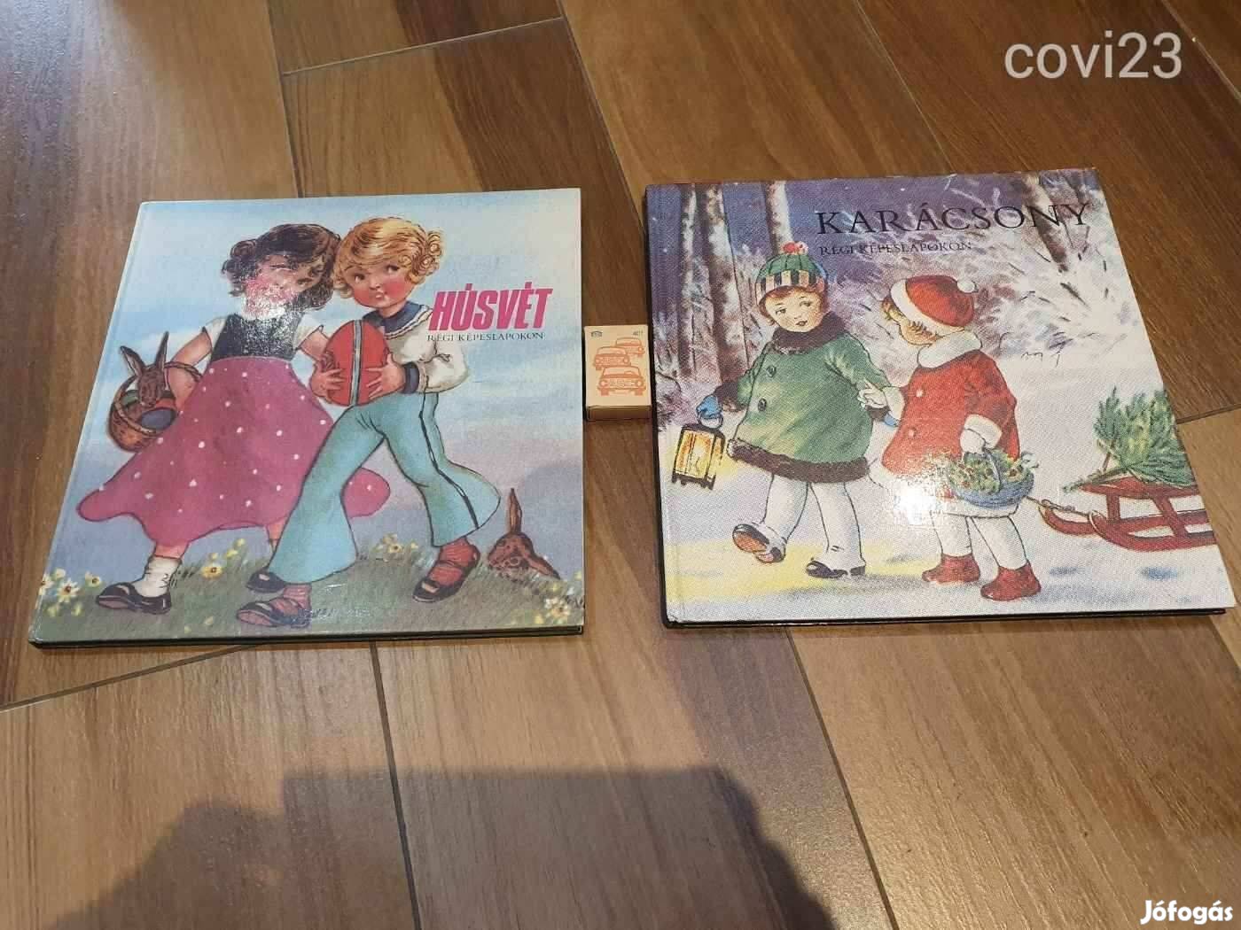 Retro karácsonyi és húsvéti képeslapok gyűjteménye könyvek együtt újsz