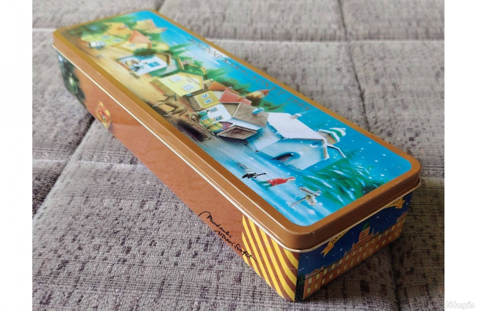 Retro karácsonyi sopianae szofi fémdoboz - limitált kiadás