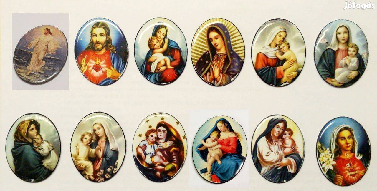 Retro katolikus tűzzománc medál választék, Azonos ár