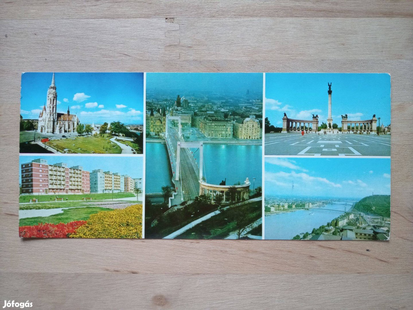 Retró képeslap Budapest látkép Thlmann Fiastyúk utcai