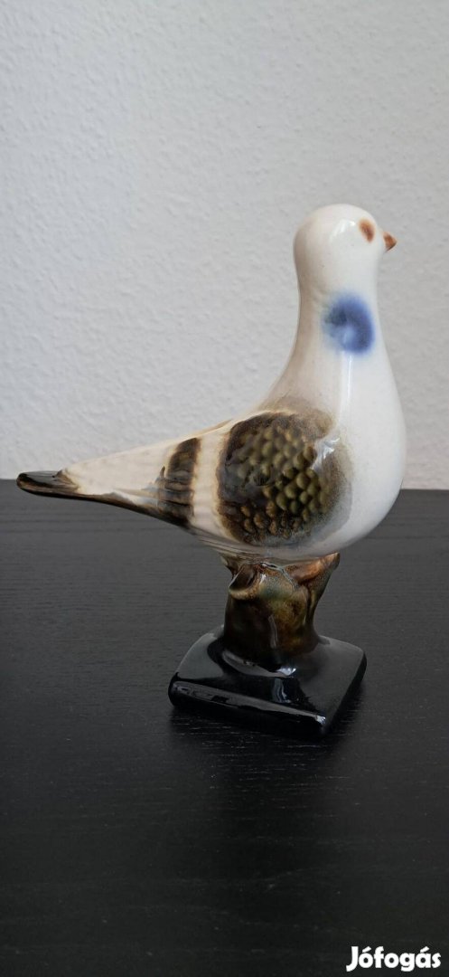 Retró kerámia galamb figura 18 cm