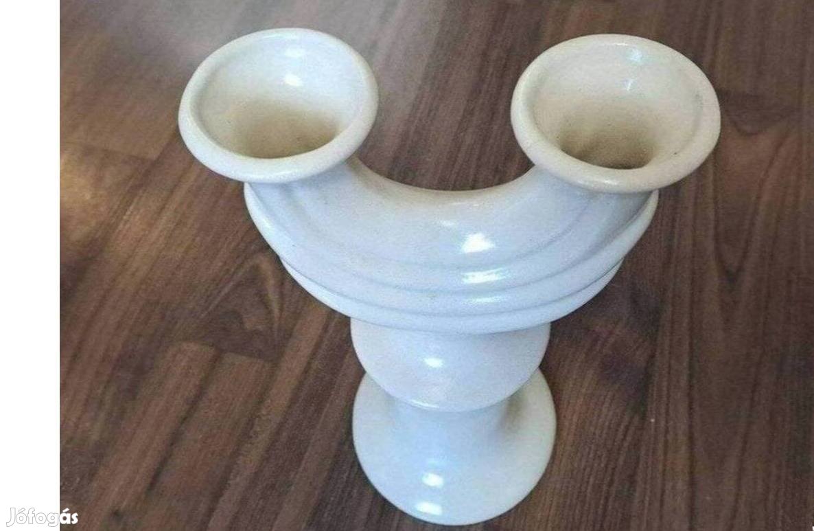 Retro kerámia gyertyatartó
