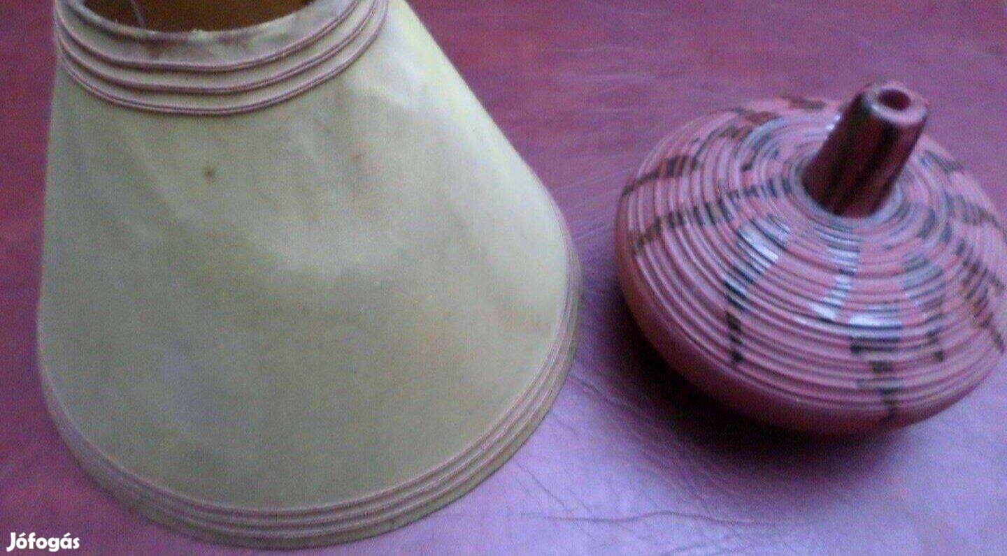 Retro kerámia lámpa asztali 70-es évek