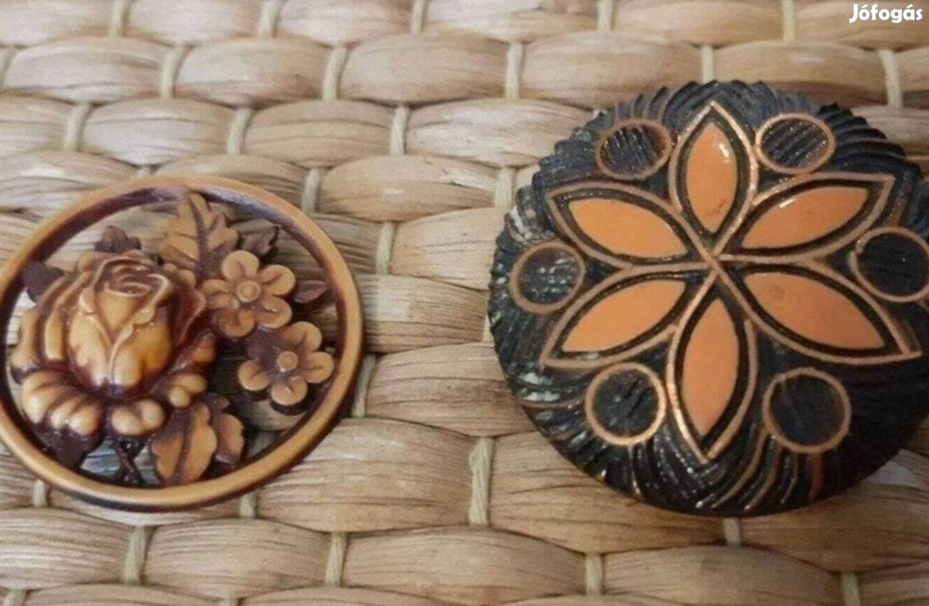 Retro kerek kitűzők