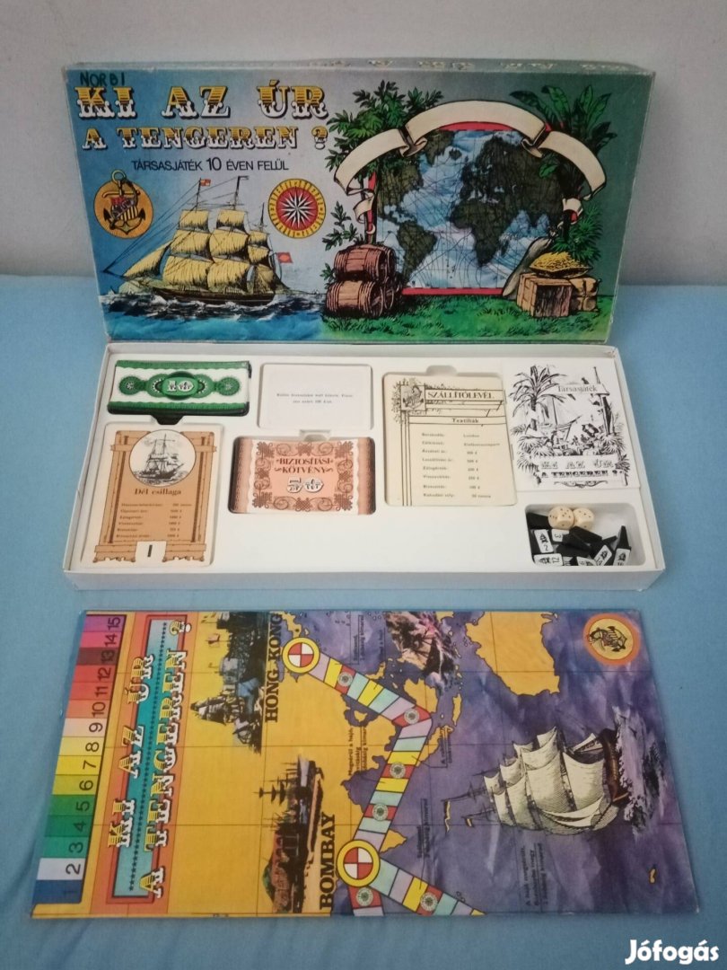 Retro ki az úr a tengeren? társasjáték