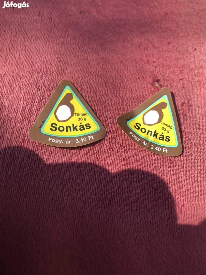 Retró kockasajt cimke 500 Ftdb