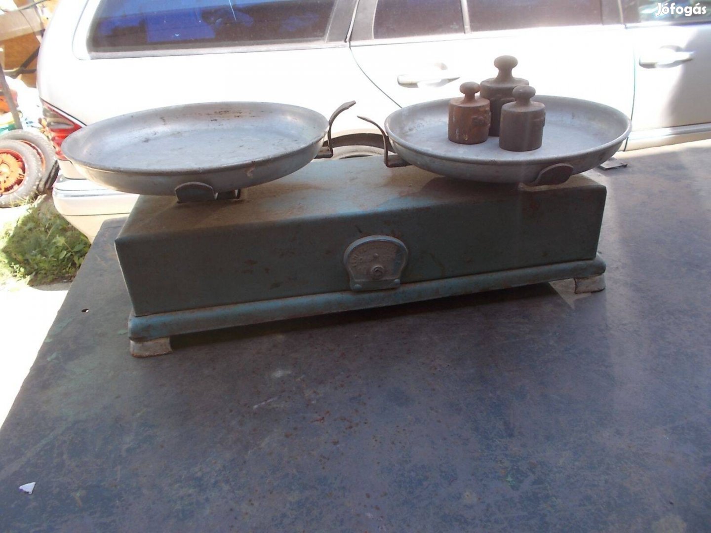 Retro konyhai mérleg Debreceni mérleg gyár súlyokkal