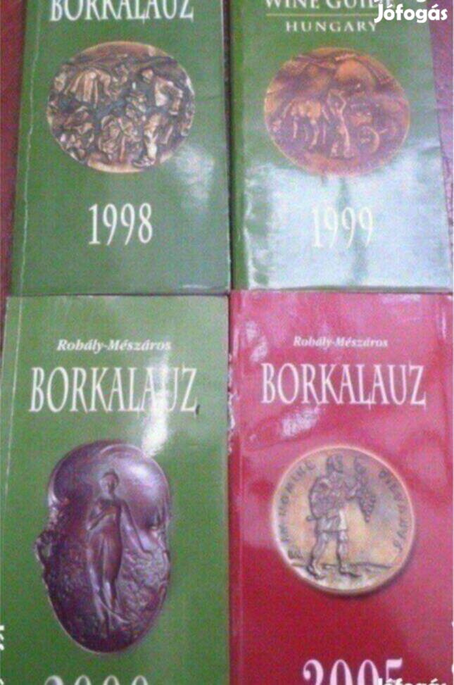 Retro könyv Borkalauz 4 db egyben