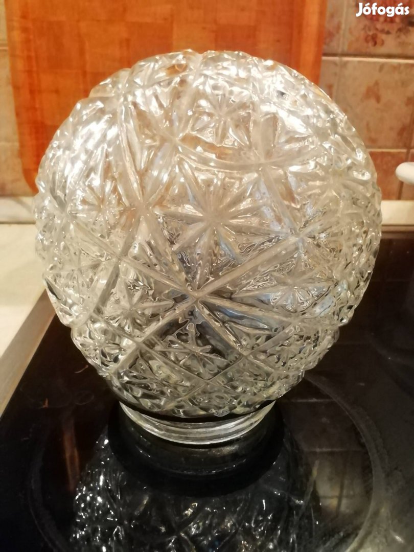 Retró kristály üveg mennyezeti fali gömblámpa búra