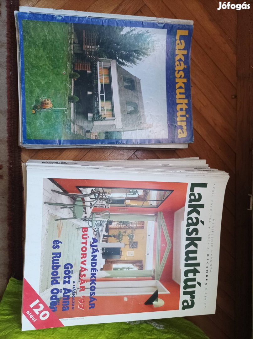 Retró lakáskultura magazinok eladók 