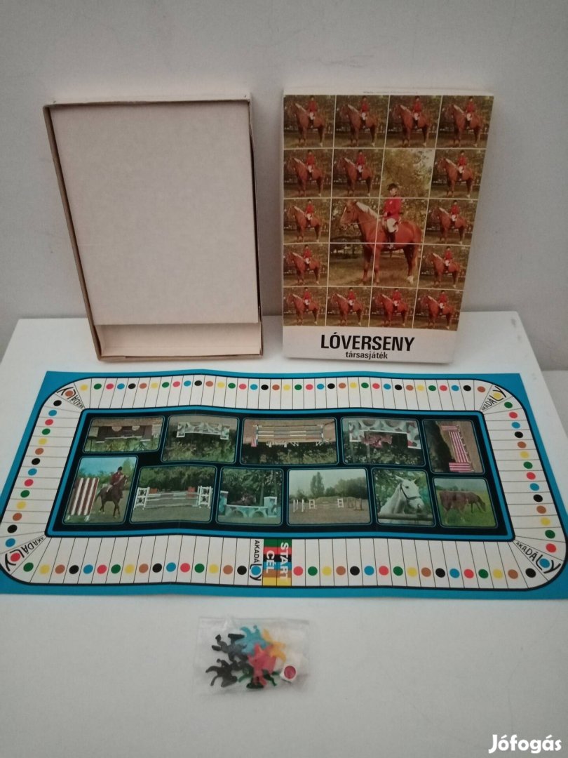 Retro lóverseny társasjáték