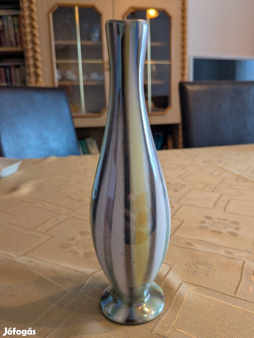 Retro lüsztermázas kerámia váza