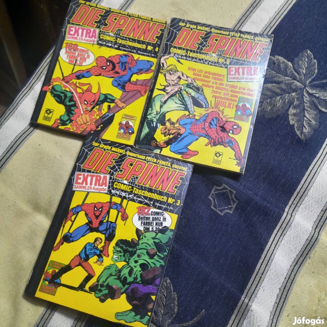 Retro marvel pókember képregénykönyvek