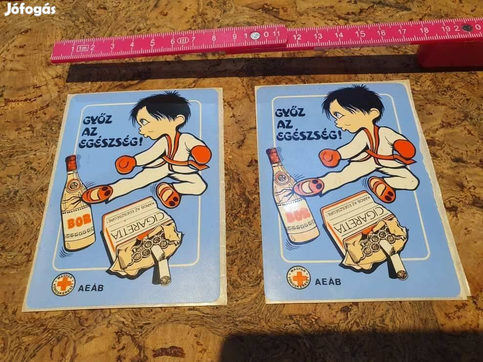 Retro matrica darabra vöröskereszt dekoráció szocreál Aeáb