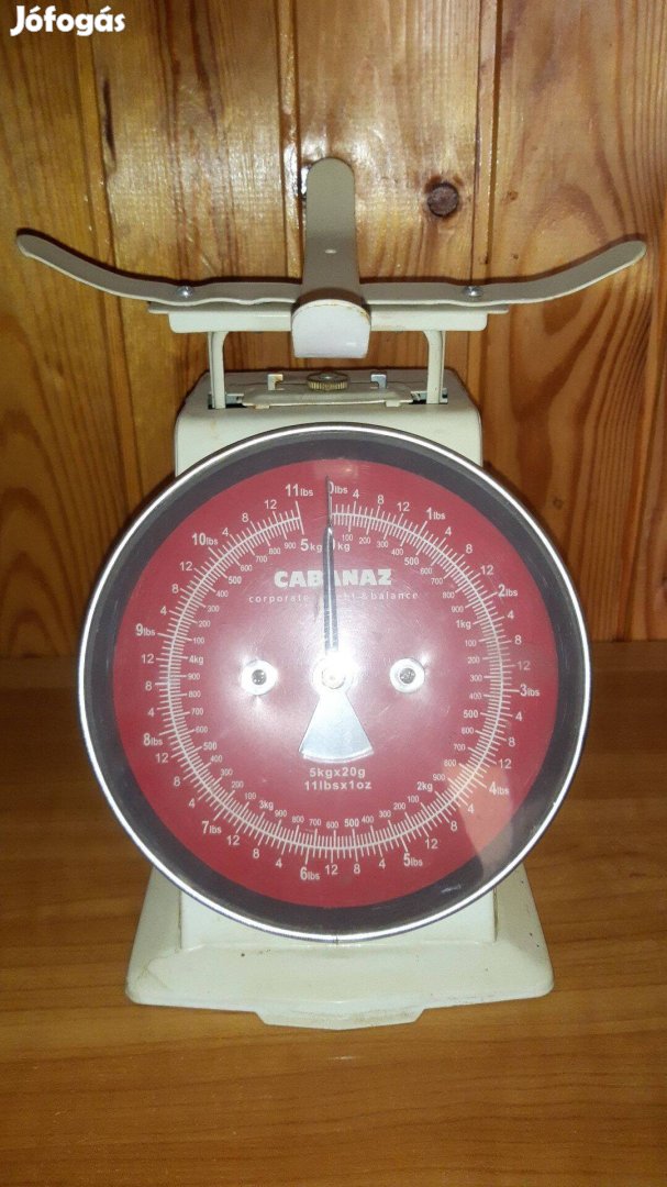 Retro mechanikus konyhai mérleg 5kg Cabanaz