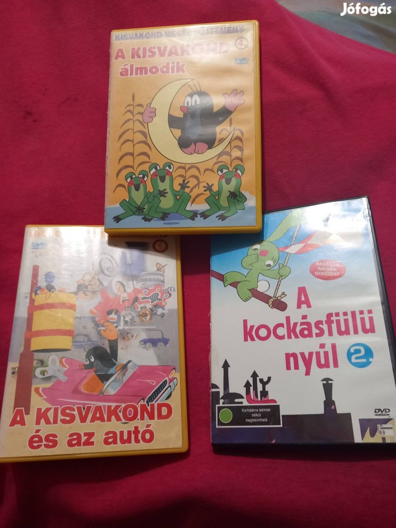 Retro mese DVD Kockás fülű nyúl  , kisvakond 