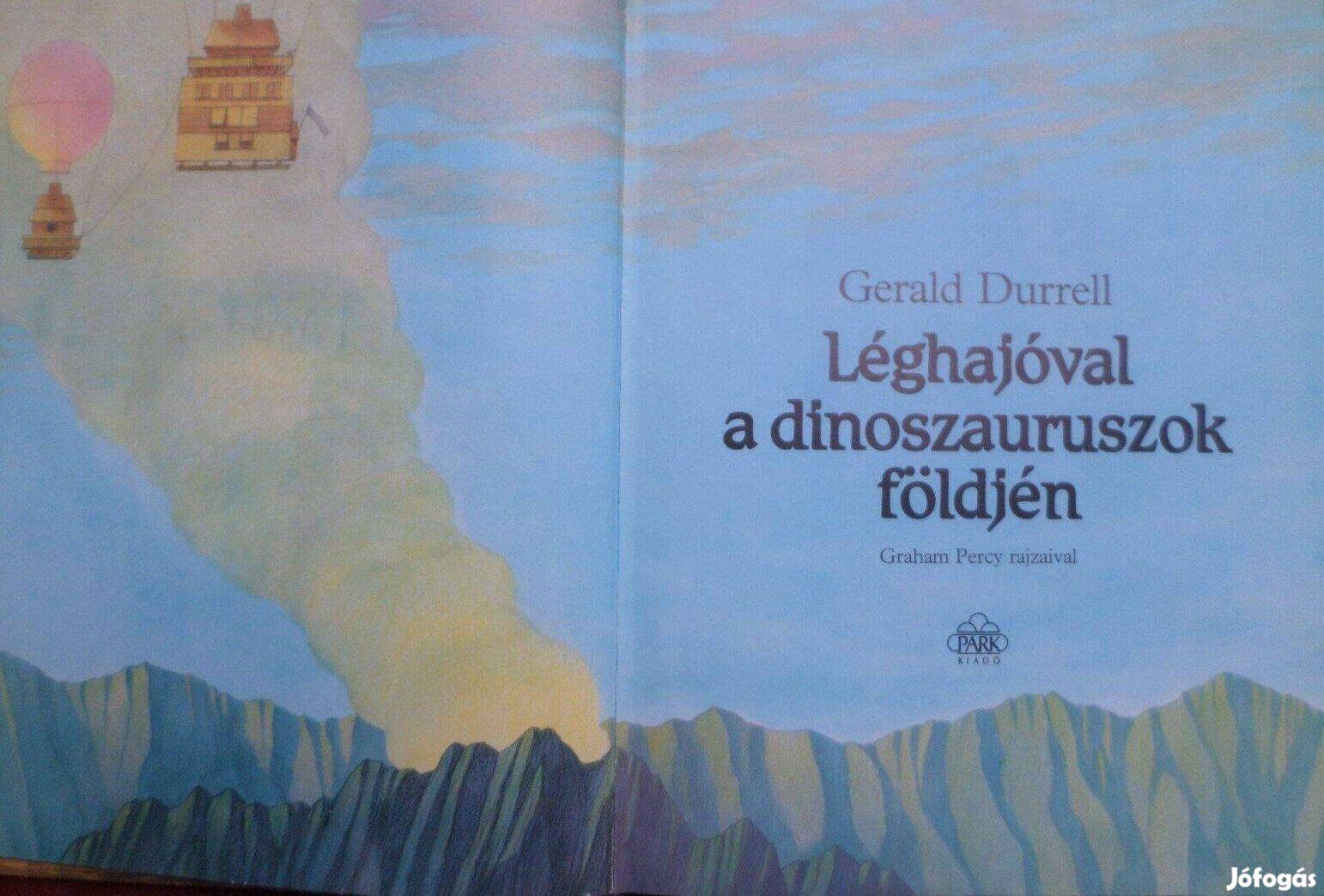 Retro mesekönyv Léghajóval a dínószauruszok földjén