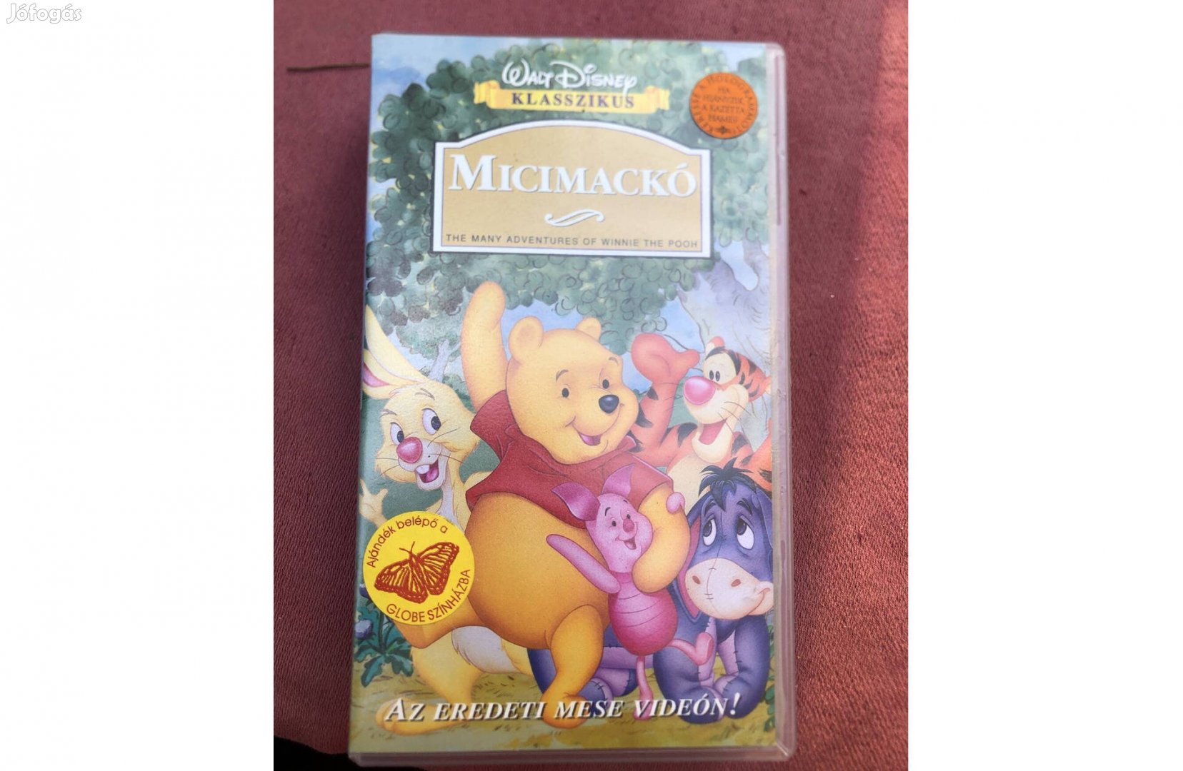 Retró mesés videókazetta Micimackó 500 Ft