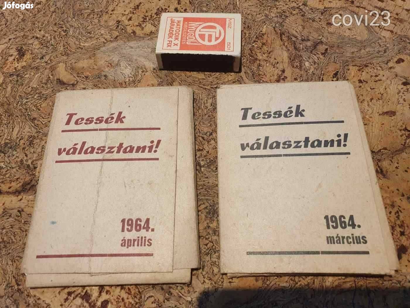 Retro mozis kártyák 1964-ből mokép szocreál kádár propaganda