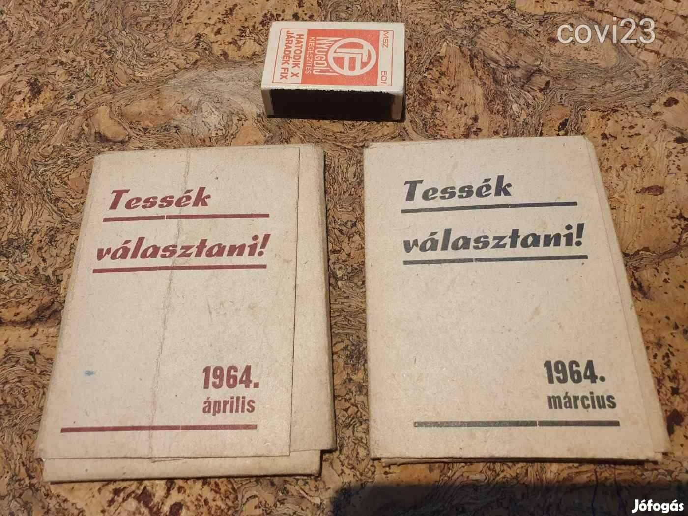 Retro mozis kártyák 1964-ből mokép szocreál kádár propaganda