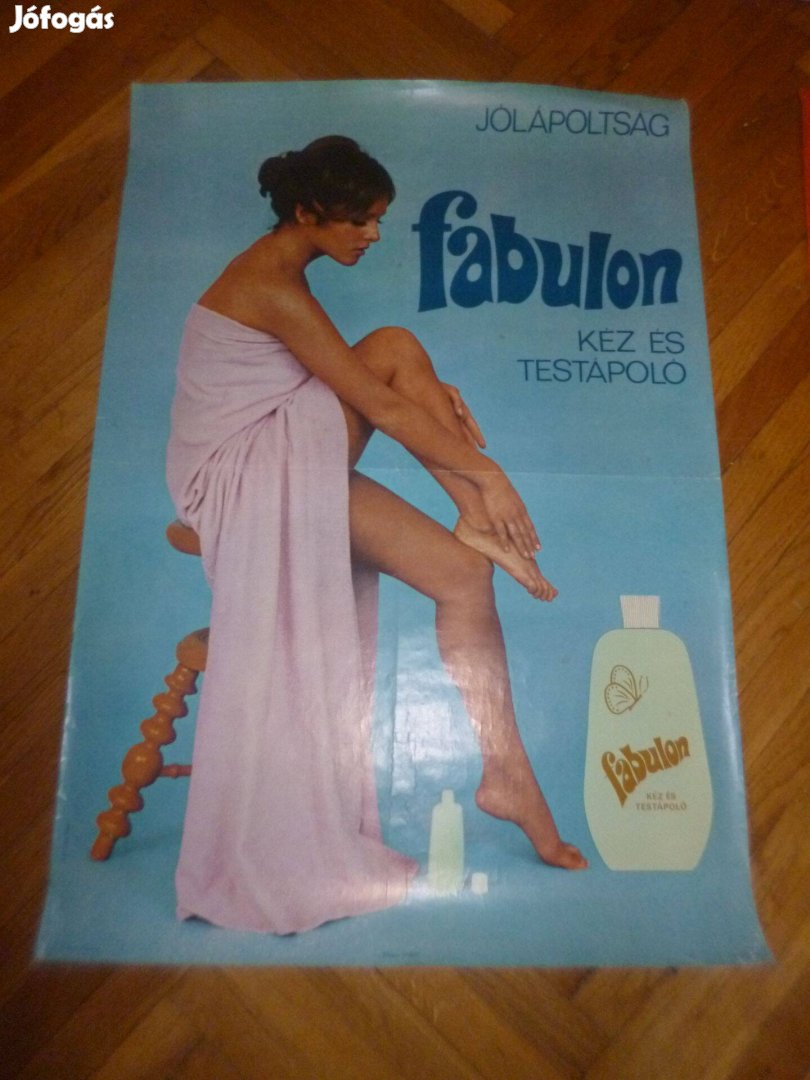 Retro nagyméretű 70es évek fabulon plakát 82x57cm