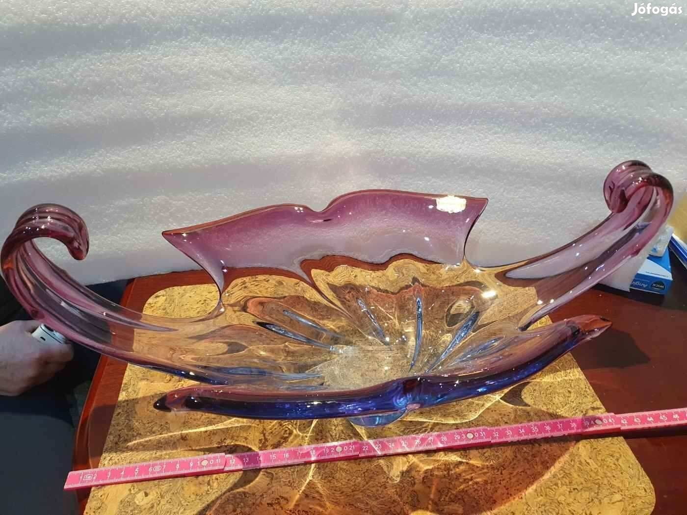 Retro nagyméretű Muranoi asztalközép gyönyörű színekkel